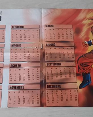Poster Dragon Ball Z calendario 2002