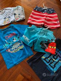 Set bimbo 3 anni costumi/t-shirt/body