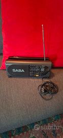 radio Saba , modello anni '90, corrente e pile