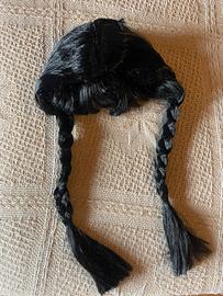 Parrucca Mercoledì Addams adulti