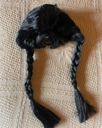 Parrucca Mercoledì Addams adulti