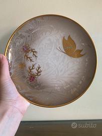 piatto decorato oro vintage