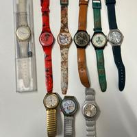 LOTTO N 9 OROLOGI SWATCH VARI