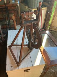 Filatoio antico legno vintage lana primi 900