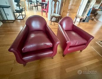 Coppia poltrone Lyra poltrona Frau