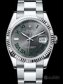 Rolex DJ 36mm Wimbledon 126234 like new 12/2024  
