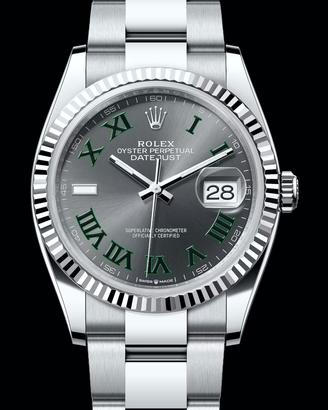 Rolex DJ 36mm Wimbledon 126234 like new 12/2024  