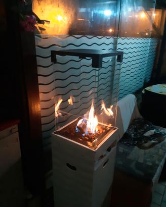 Stufa a gas, per terrazze, a gas, con Custodia pro