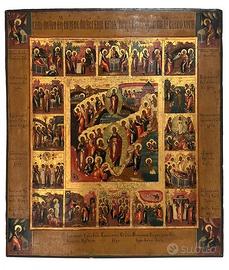 Icona Le sedici feste anno liturgico bizantino