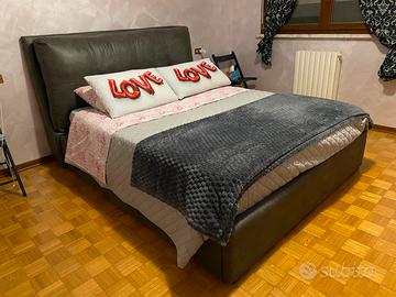 Letto matrimoniale contenitore 160x190- materasso