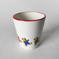 Tazza - bicchiere in ceramica bianca con orsi