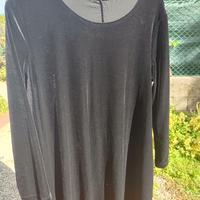 Vestito di velluto nero taglia M