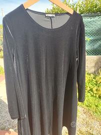 Vestito di velluto nero taglia M