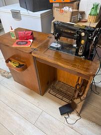 Singer 306M zig-zag con motore, mobile e accessori