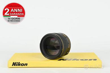 Nikon 85mm f1.4 G AF-S USATO GARANTITO PER DUE ANN