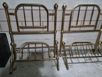 Letti gemelli in ottone