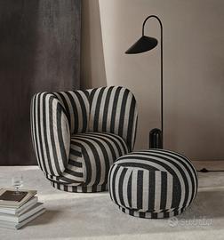 Poltrona  e pouf FERM LIVING