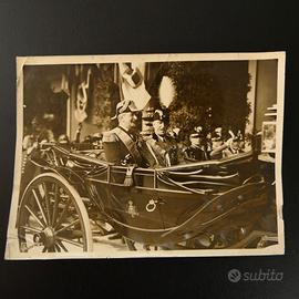 Foto Re Vittorio Emanuele III e Ministro Federzoni