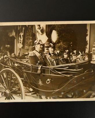 Foto Re Vittorio Emanuele III e Ministro Federzoni