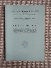 Statuto BANCA D'ITALIA 1970