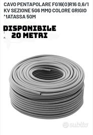cavo elettrico 5x 6mm