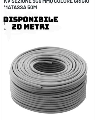 cavo elettrico 5x 6mm