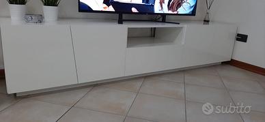 Mobile da sala porta tv bianco laccato