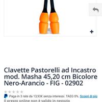 Clavette Pastorelli ad incastro mod.Masha nero/ara