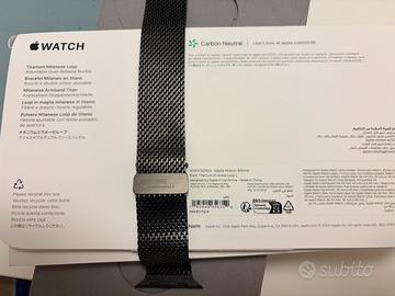 Cinturino Apple Watch titanio nero