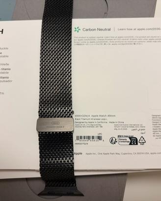 Cinturino Apple Watch titanio nero
