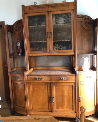 Credenza vintage anni 50 piani in marmo