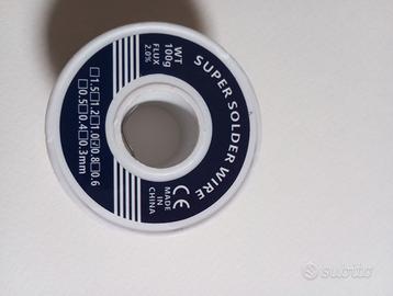 STAGNO PER SALDATURE ELETTRONICHE sz.piombo 100gr.