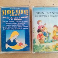 Lotto 2 musicassette Ninne nanne varie