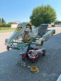 Tony Kart Racer 401 + radiatore +carrello+ ricambi