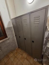 ARMADIETTO SPOGLIATOIO METALLICO 4 POSTI