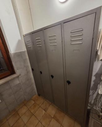ARMADIETTO SPOGLIATOIO METALLICO 4 POSTI