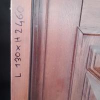 portone in legno massello 