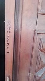 portone in legno massello 
