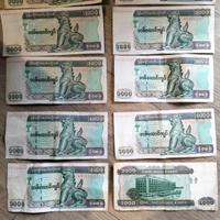 banconote burna Myanmar 