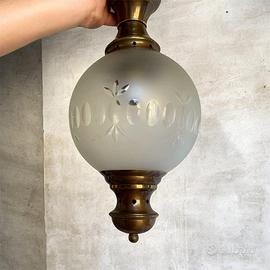 Lampadario a sospensione vintage anni ‘50 o ‘60