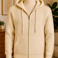 Cardigan da uomo Enos Jeans con zip e cappuccio