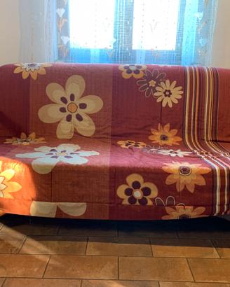 Divano letto matrimoniale in legno