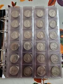 24 x 500 lire argento caravelle Unità Circolate