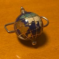 Ciondolo Mappamondo Lapislazzuli e pietre dure
