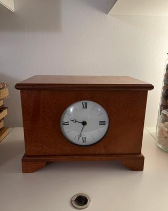 Scatola - cassettina di legno con orologio