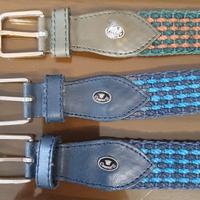 cinture Corpels  corda e pelle in verde e blu