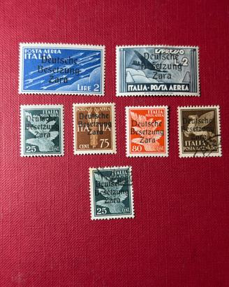 1943 Occupazione Tedesca Zara ( 7 francobolli)