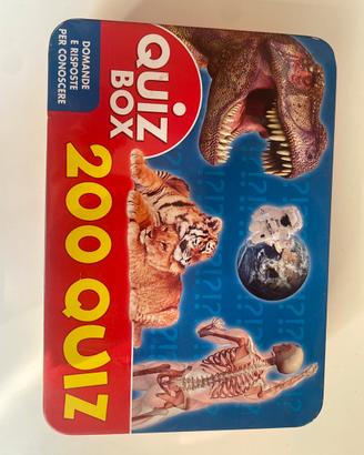 Gioco Quiz Box 200 Quiz Giunti Scatola Metallo