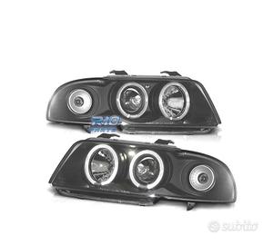 FARI PER AUDI A4 B5 94-99 ANGEL EYES FONDO NERO