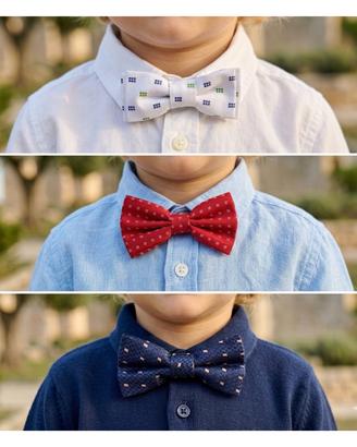 Set 3 papillon eleganti bambino vari colori